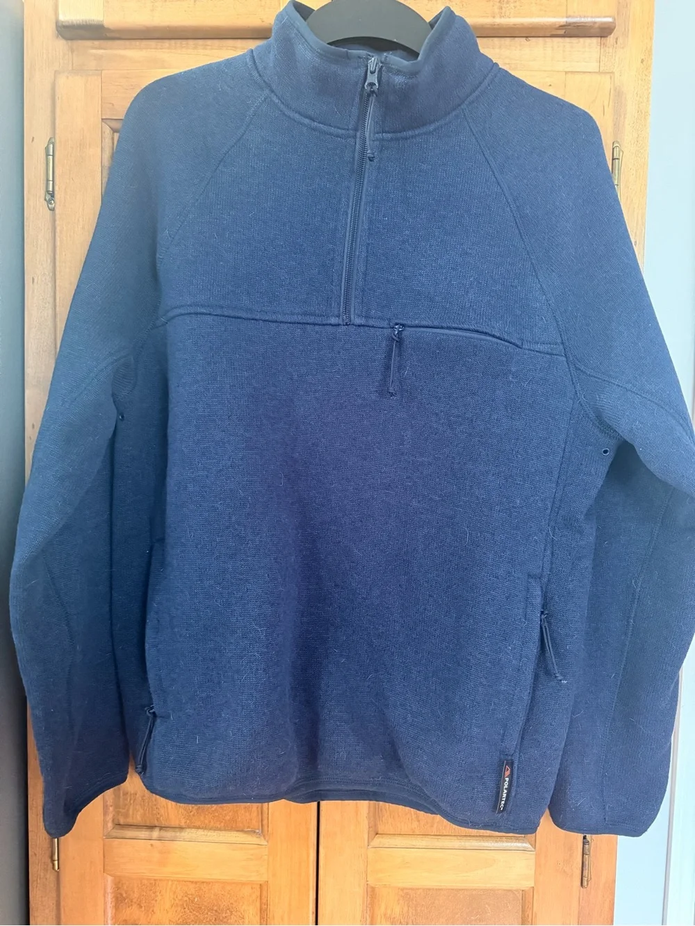 J. Crew Men's Navy Half-Zip Pullover Sweater